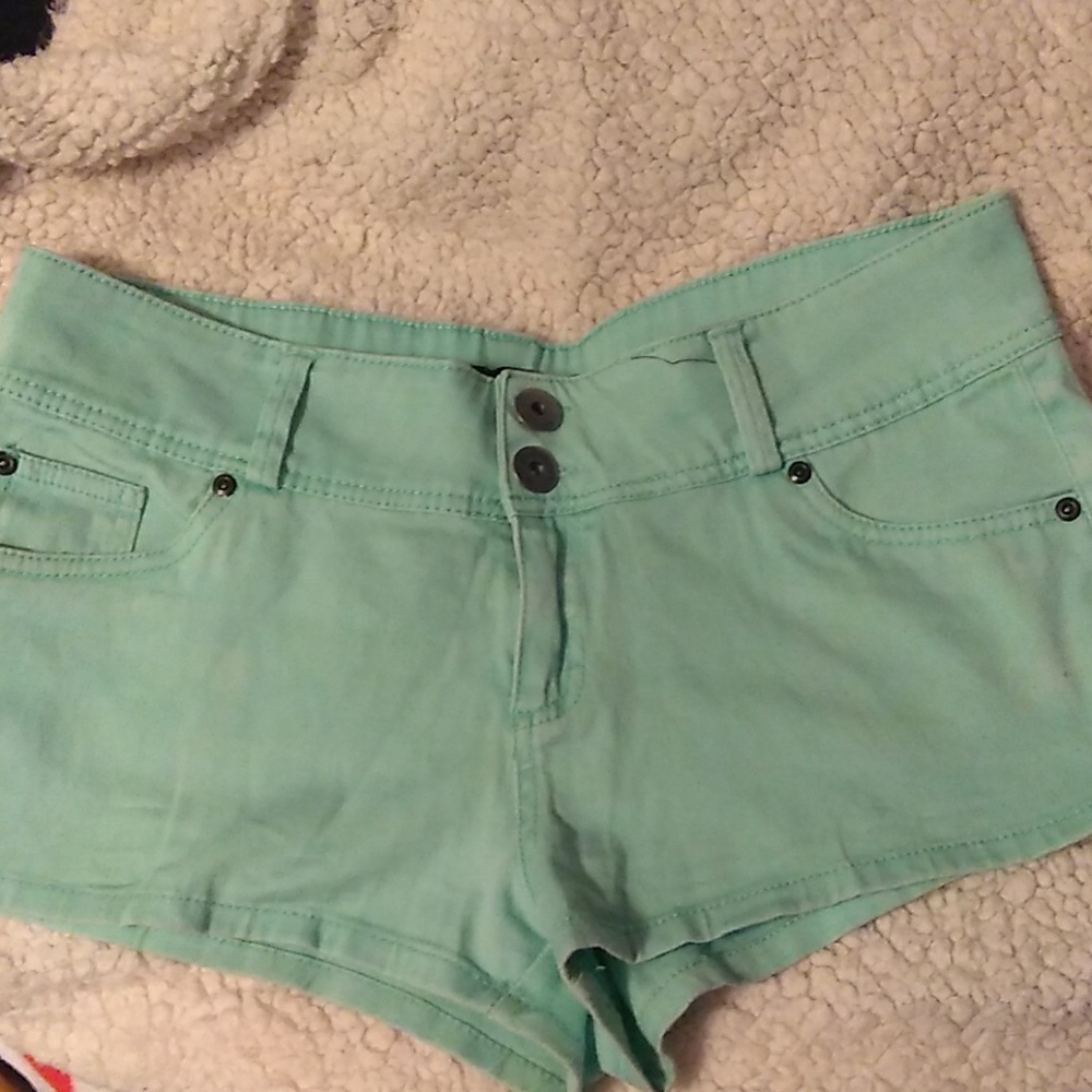Mint Jean shorts